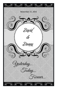 Wedding Program Cover Template 13A - Version 2